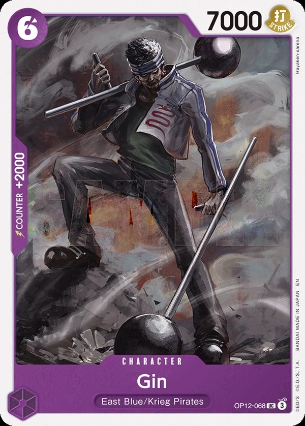 Gin (OP12-068) — Uncommon One Piece card
