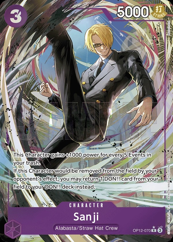 Sanji (070) (Alternate Art) One Piece card