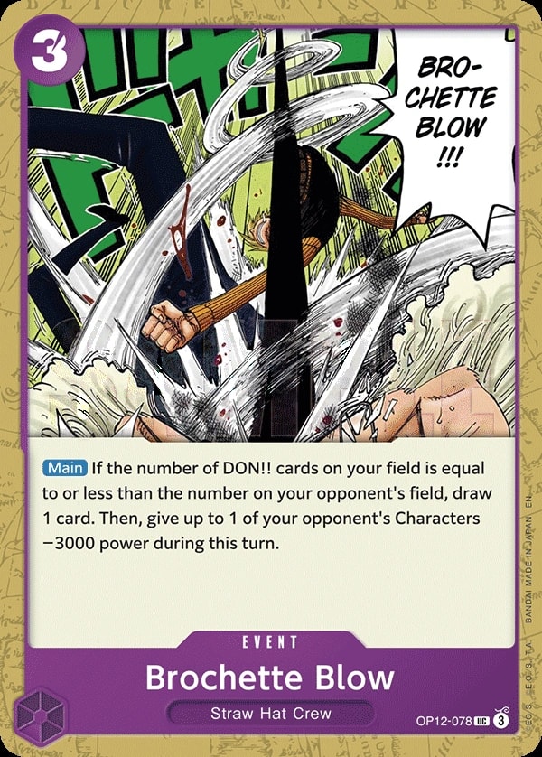 Brochette Blow (OP12-078) — Uncommon One Piece card