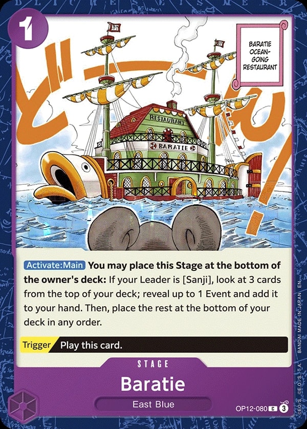 Baratie (OP12-080) — Common One Piece card
