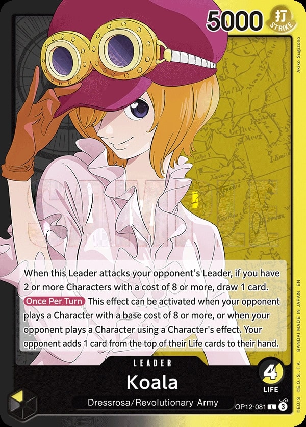Koala OP12-081 One Piece leader card