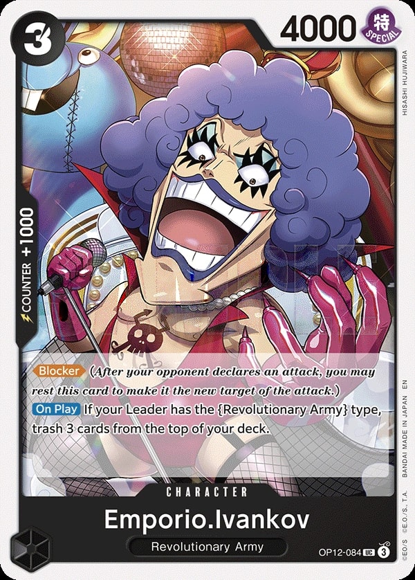 Emporio.Ivankov (OP12-084) — Uncommon One Piece card