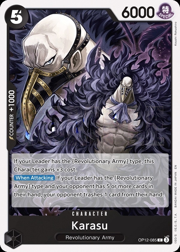 Karasu (OP12-085) — Common One Piece card