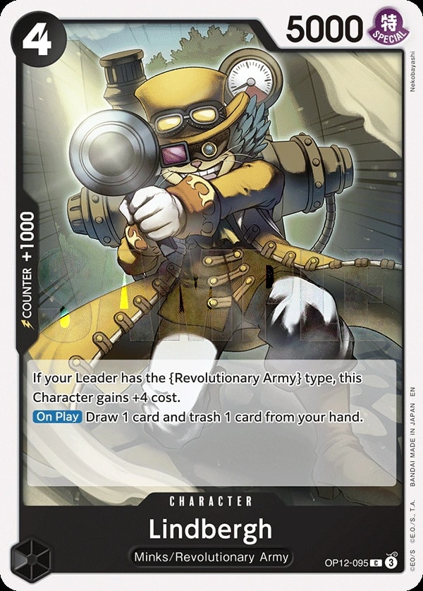Lindbergh (OP12-095) — Common One Piece card