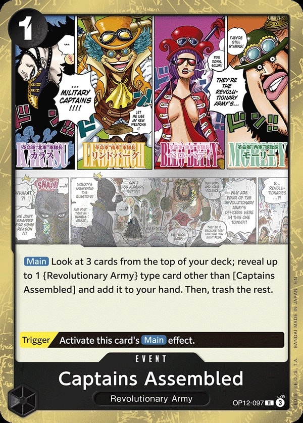 Captains Assembled (OP12-097) — Rare One Piece card