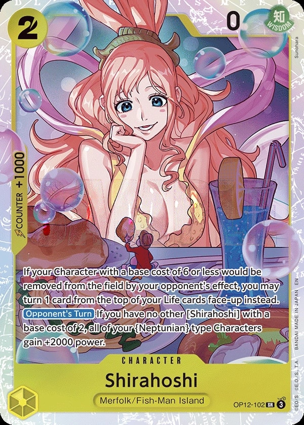Shirahoshi OP12-102 One Piece card