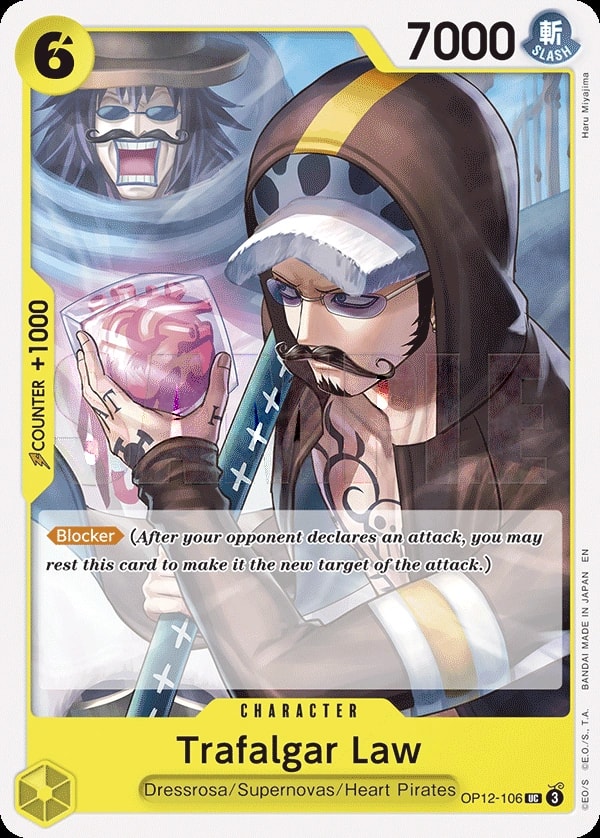 Trafalgar Law (OP12-106) — Uncommon One Piece card