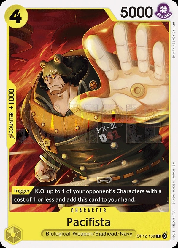 Pacifista (OP12-109) — Common One Piece card