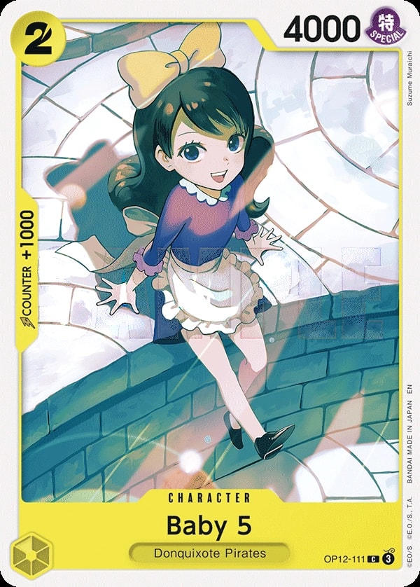 Baby 5 (OP12-111) — Common One Piece card
