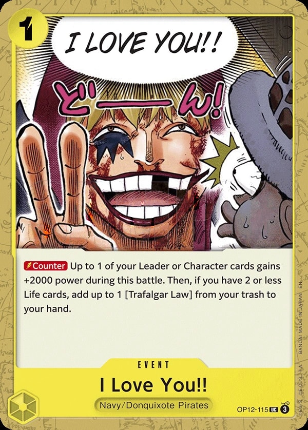 I Love You!! (OP12-115) — Uncommon One Piece card
