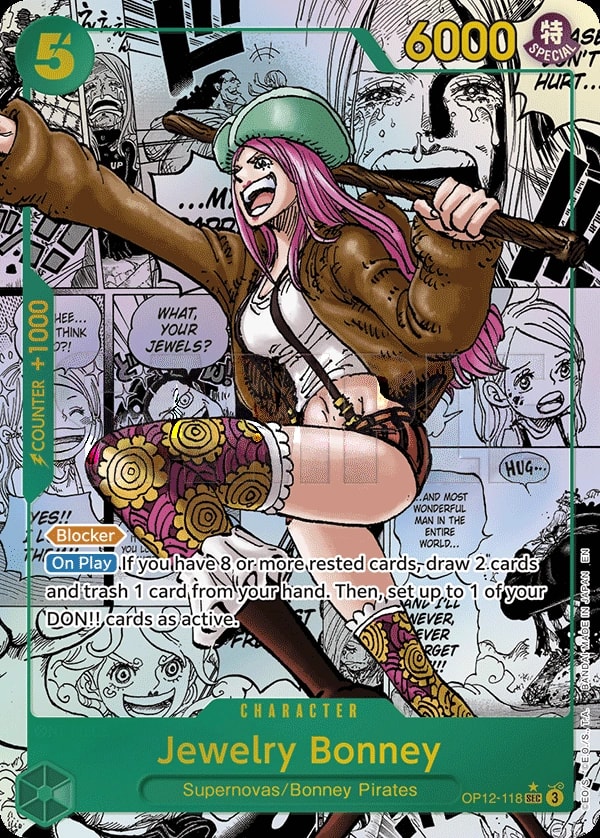 Jewelry Bonney (118) (Manga) One Piece card