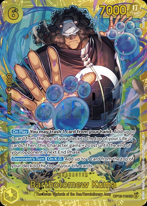 Bartholomew Kuma OP12-119 One Piece card