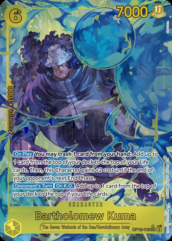 Bartholomew Kuma (119) (Alternate Art) One Piece card