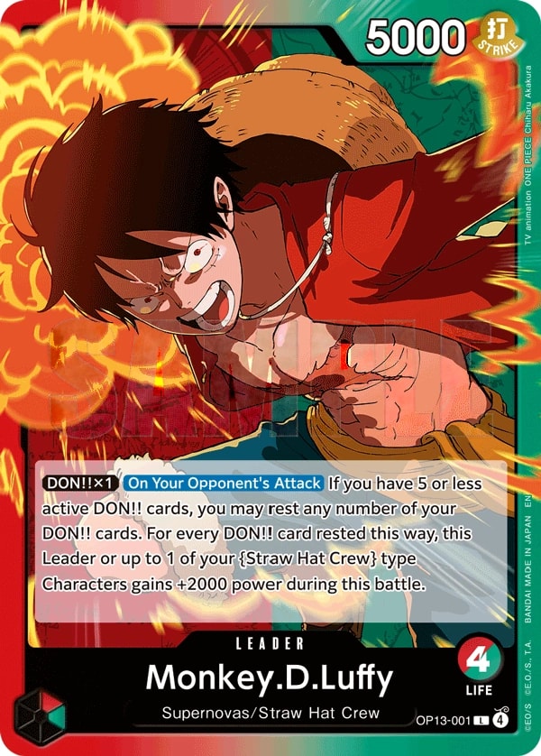 Monkey.D.Luffy One Piece card