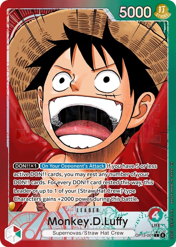 Monkey.D.Luffy (001) (Alternate Art) One Piece card