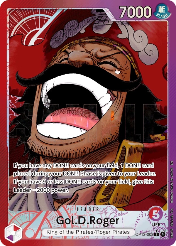 Gol.D.Roger (003) (Alternate Art) One Piece card