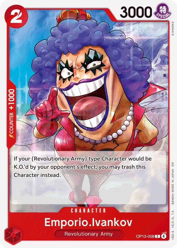 Emporio.Ivankov One Piece card