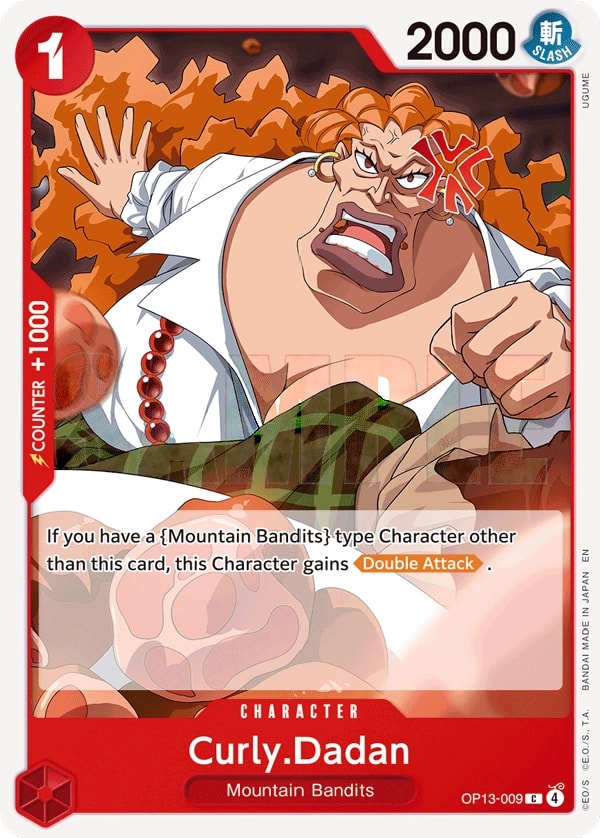Curly.Dadan One Piece card