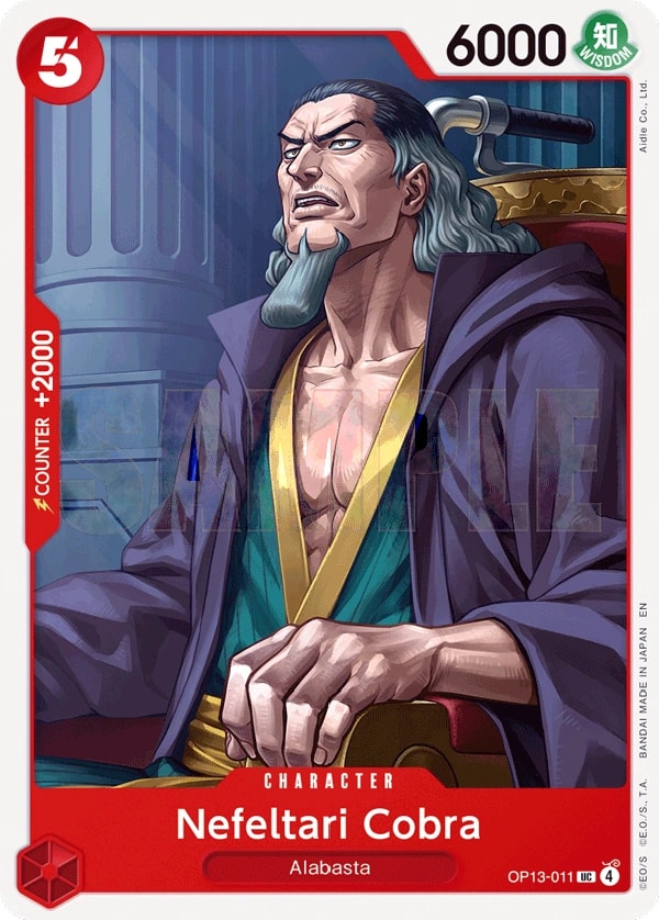 Nefeltari Cobra One Piece card