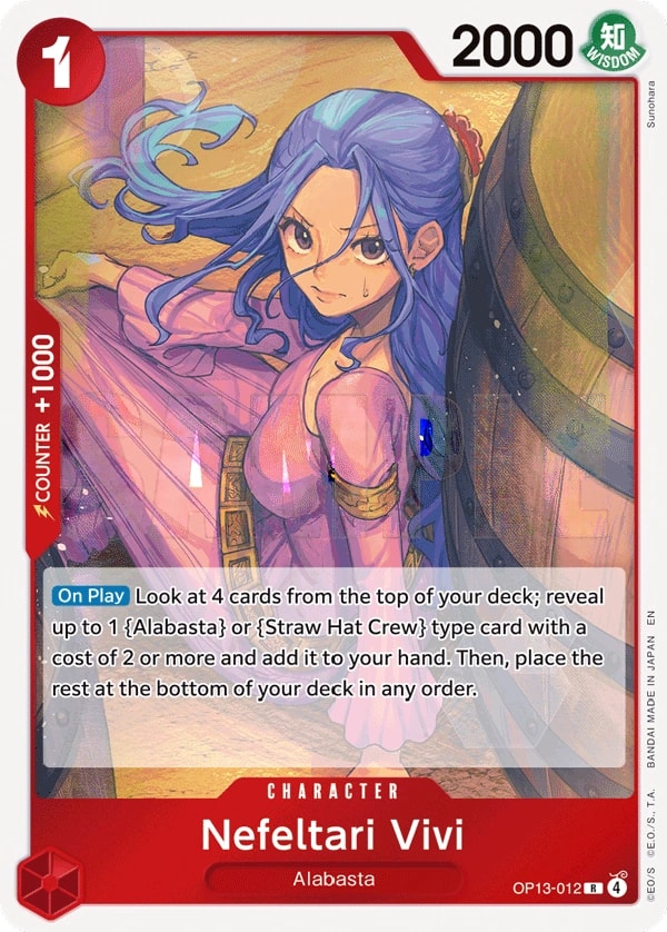 Nefeltari Vivi One Piece card