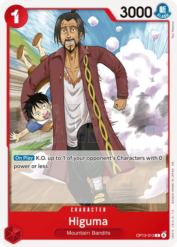 Higuma OP13-013 One Piece card