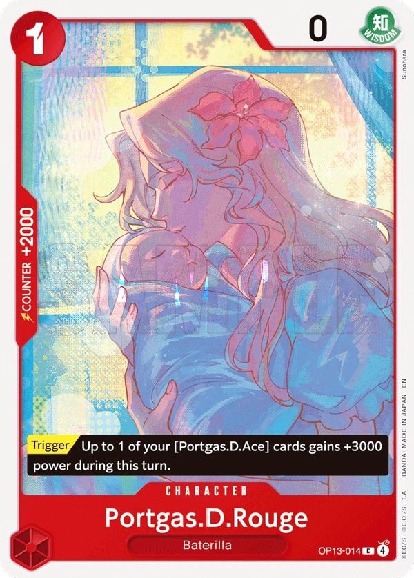 Portgas.D.Rouge OP13-014 One Piece card