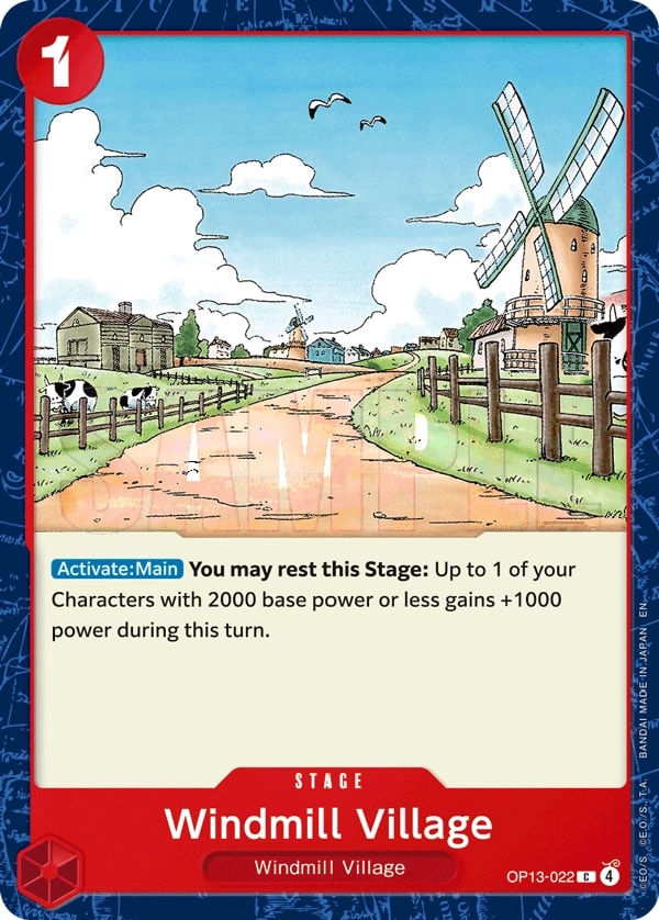 Windmill Village OP13-022 One Piece card