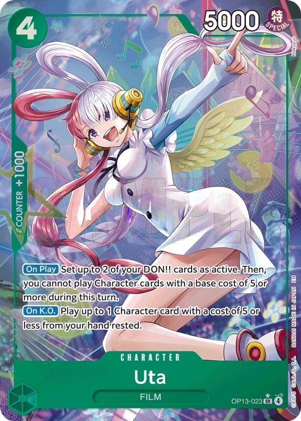 Uta (023) (Alternate Art) One Piece card