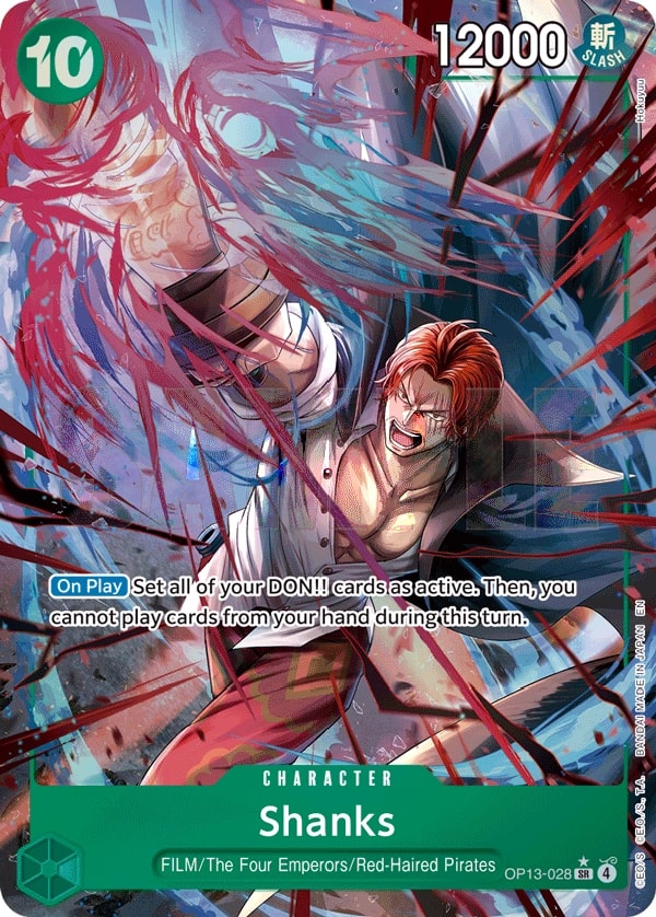 Shanks (028) (Alternate Art) One Piece card