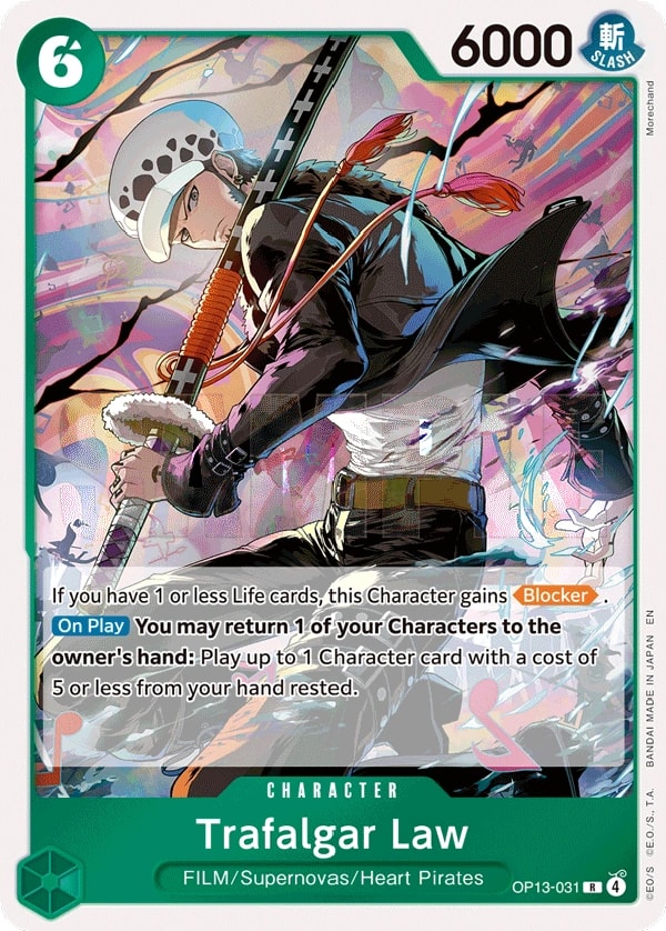 Trafalgar Law OP13-031 One Piece card