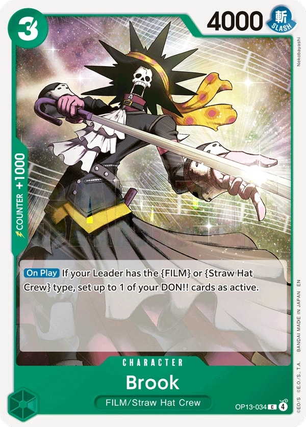 Brook OP13-034 One Piece card