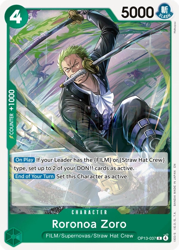 Roronoa Zoro OP13-037 One Piece card