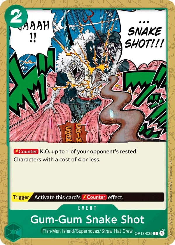 Gum-Gum Snake Shot OP13-039 One Piece card