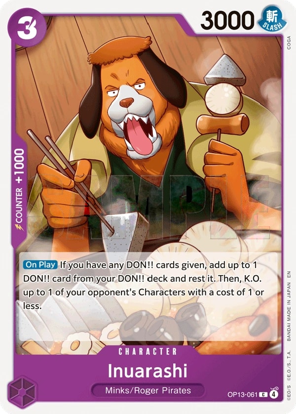Inuarashi OP13-061 One Piece card