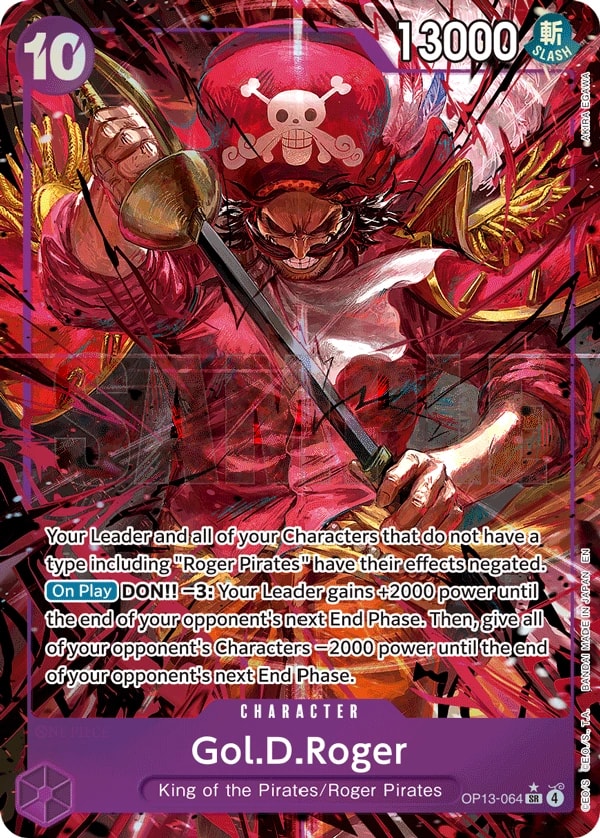 Gol.D.Roger (064) (Alternate Art) One Piece card