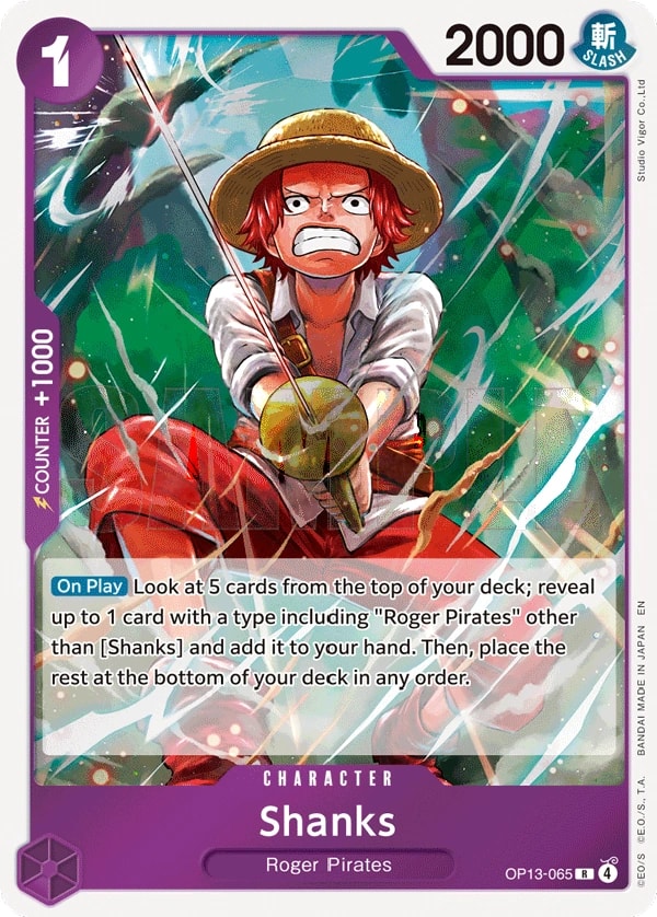 Shanks OP13-065 One Piece card