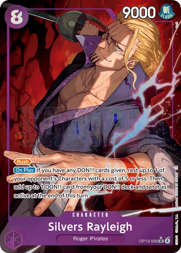 Silvers Rayleigh (066) (Alternate Art) One Piece card
