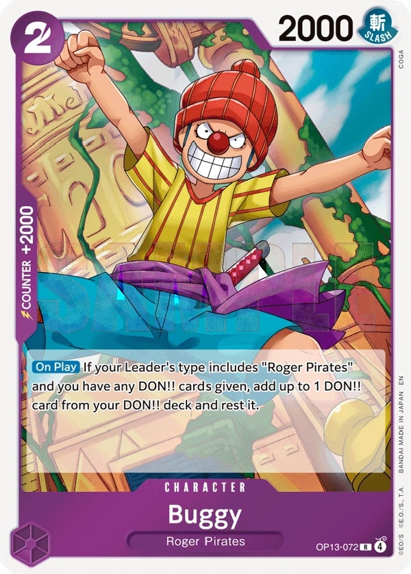 Buggy OP13-072 One Piece card