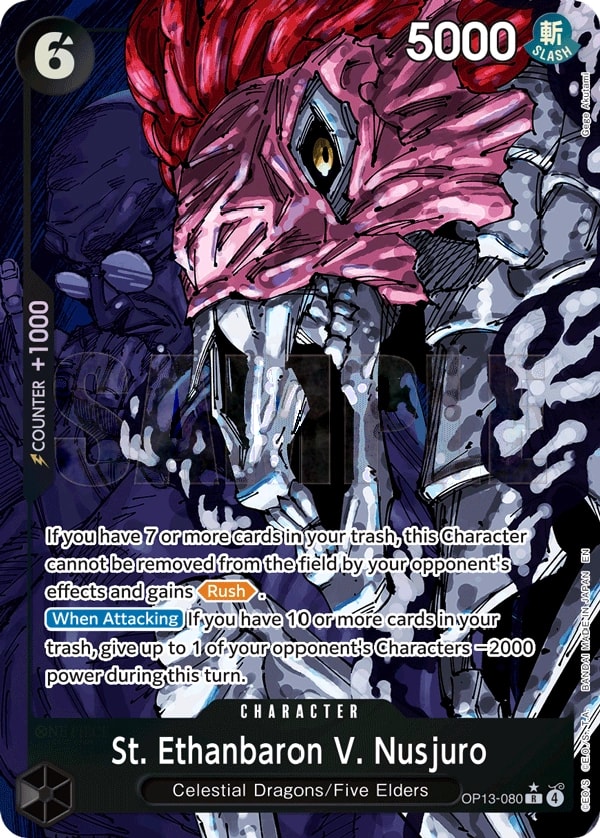 St. Ethanbaron V. Nusjuro (080) (Alternate Art) One Piece card