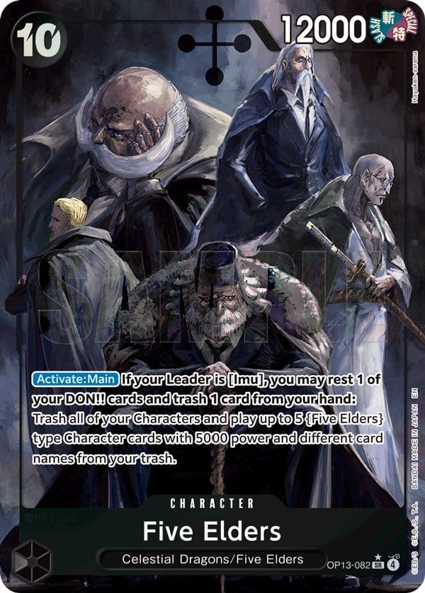Five Elders (082) (Alternate Art) One Piece card