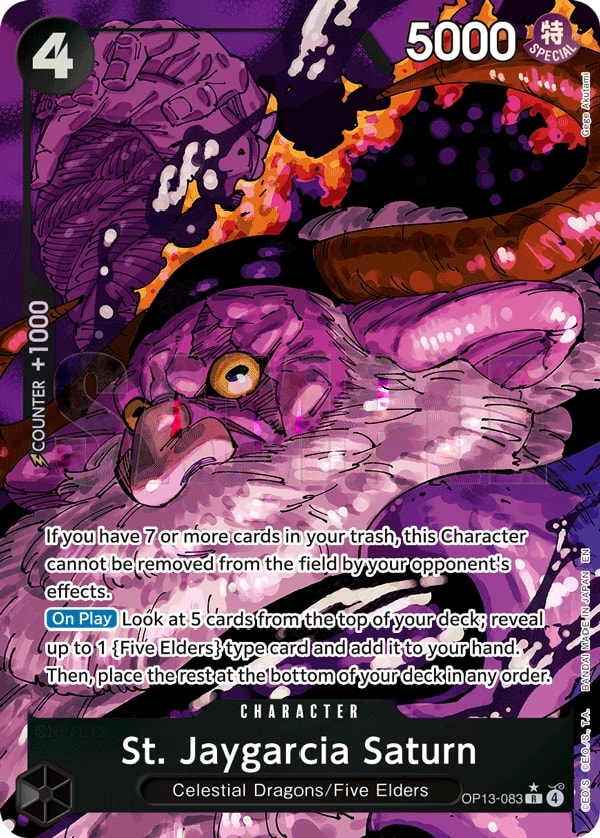 St. Jaygarcia Saturn (083) (Alternate Art) One Piece card