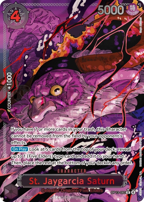 St. Jaygarcia Saturn (083) (Parallel) One Piece card
