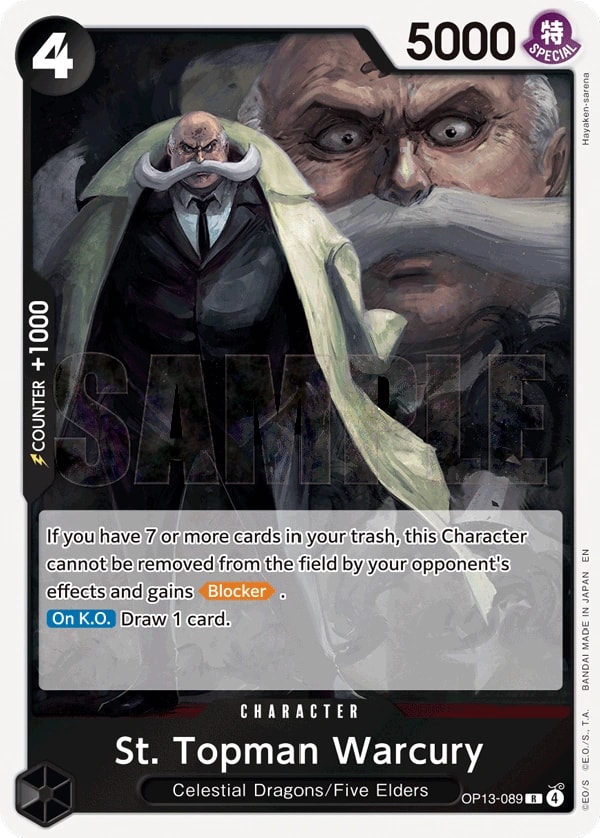 St. Topman Warcury OP13-089 One Piece card