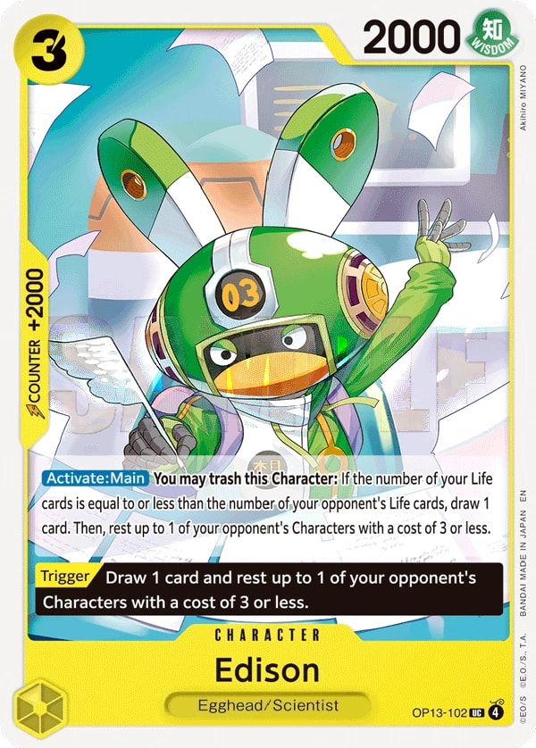 Edison OP13-102 One Piece card