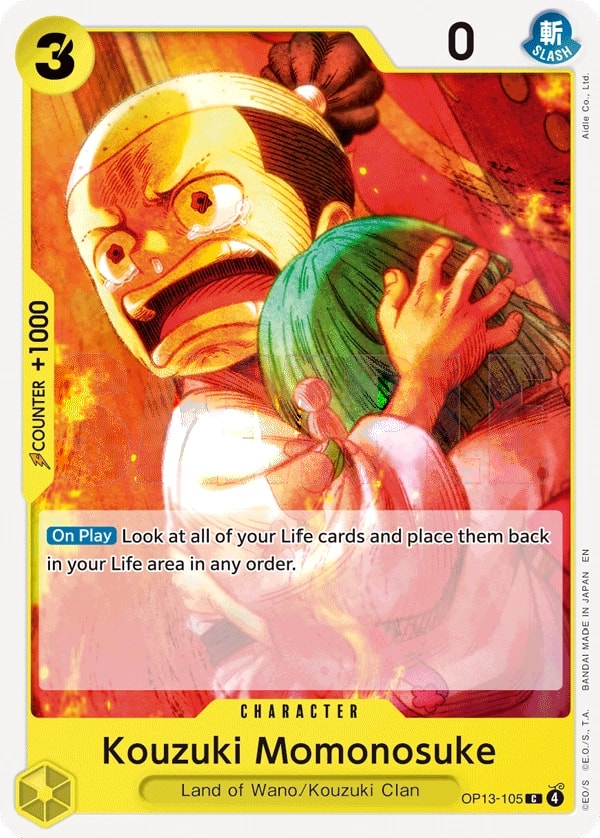 Kouzuki Momonosuke OP13-105 One Piece card