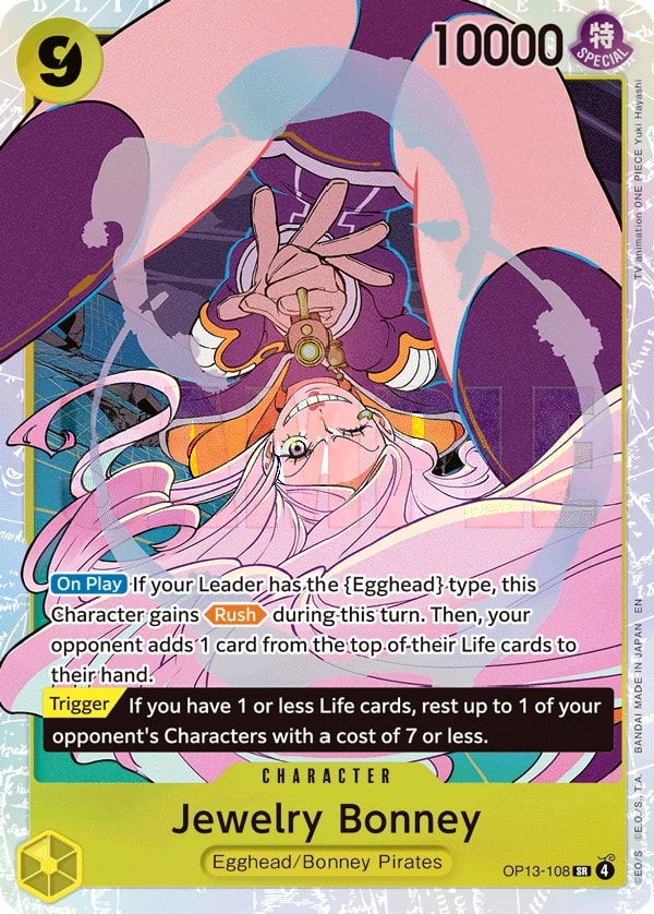 Jewelry Bonney OP13-108 One Piece card