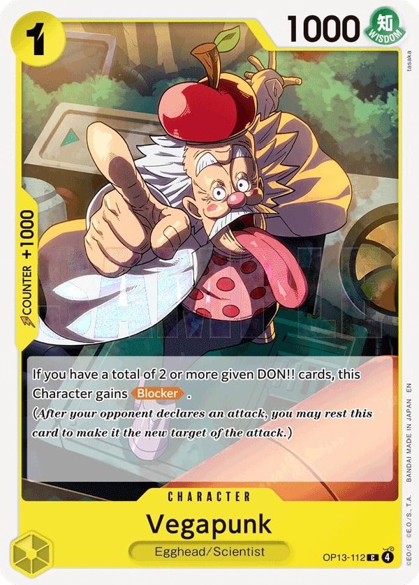 Vegapunk OP13-112 One Piece card