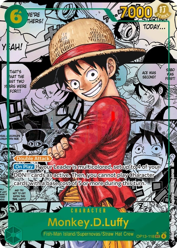 Monkey.D.Luffy (118) (Super Alternate Art) One Piece card