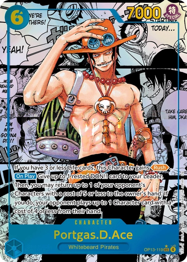 Portgas.D.Ace (119) (Super Alternate Art) One Piece card
