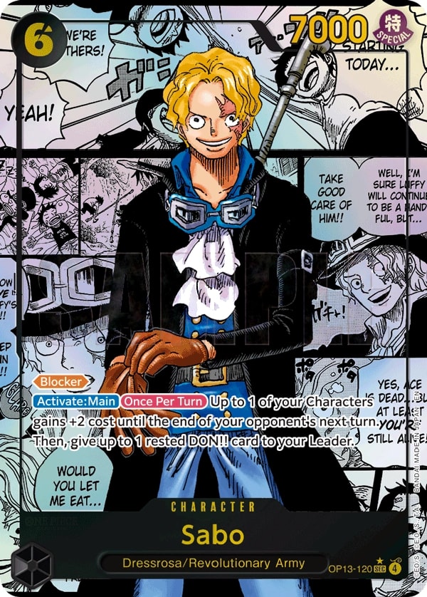 Sabo (120) (Super Alternate Art) One Piece card